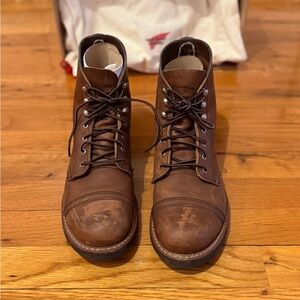 Red Wing Women’s Iron Ranger Boots 8.5 in Amber